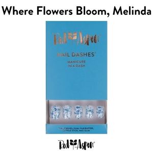 Red Aspen - Where Flowers Bloom, Melinda Short Square Nail Dashes